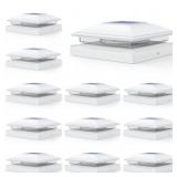 APONUO SOLAR POST CAP LIGHTS - 12 PACK OUTDOOR WAT