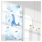 SEA THEME BLUE ARCH BACKDROP COVER UNDER THE SEA B