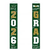 GRADUATION DECORATIONS 2026 BANNER PORCH SIGN GREE