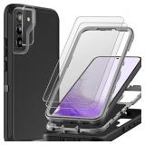 FOR SAMSUNG GALAXY S22 CASE WITH 2PCS TEMPERED GLA