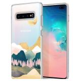 UNOV FOR GALAXY S10 CASE, CLEAR WITH EMBOSSED DESI