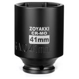 1/2" DRIVE 41MM DEEP 6 PT CR-MO METRIC IMPACT SOCK