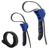 2?PACK ADJUSTABLE RUBBER STRAP WRENCH SET, 4" & 6"