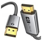 WARRKY 4K DISPLAYPORT TO HDMI CABLE,3.3FT, UNI-DIR