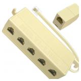 NECABLES 1+1PACK 1PC PHONE JACK SPLITTER 5 WAY AND