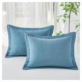 WINLIFE 100% COTTON QUILTED PILLOW SHAM FLORAL PRI