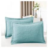 WINLIFE 100% COTTON QUILTED PILLOW SHAM FLORAL PRI