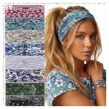 NEEDBROCK 8 PCS BOHO HEADBANDS FOR WOMEN WIDE CLOT