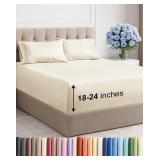 EXTRA DEEP TWIN SHEET SET - 4 PIECE BREATHABLE & C