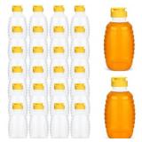 24 PACK HONEY BOTTLES SQUEEZE 16 OZ,REFILLABLE FOO