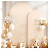 CHAMPAGNE ARCH BACKDROP COVERS - 7.2FT, 6FT POLYES