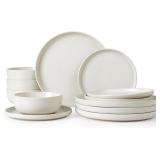 FAMIWARE MILKYWAY 12-PIECE STONEWARE DINNERWARE SE