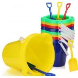 DIDAEY 7.5 INCH BEACH BUCKETS AND SHOVELS PLASTIC