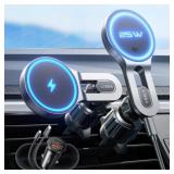 LISEN FOR QI2.2 25W MAGSAFE CAR MOUNT CHARGER,CAR