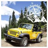 21X17.3 MOUNTAIN COMPASS DECALS STICKERS FOR CAR H