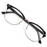 READING GLASSES FOR WOMEN MEN, HALF BLUE LIGHT BLO