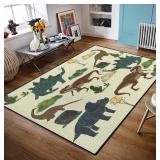 DINOSAUR CARPET RUGS FOR KIDS BEDROOM BOYS GIRLS,