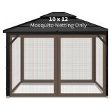 GAZEBO REPLACEMENT MOSQUITO NETTING FOR PATIO, 10X