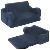 MOMCAYWEX KIDS SOFA CHAIR, EXTRA WIDE 2-IN-1 FOLDA