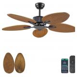 $140 WIVINIYA 50 INCH TROPICAL CEILING FAN NO LIGH