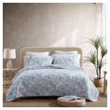 TOMMY BAHAMA - QUEEN QUILT SET WITH SHAMS, COTTON,