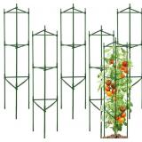 TCBWFY 6-PACK 48-INCH ADJUSTABLE TOMATO CAGES, HEA