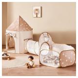 TINY LAND KIDS PLAY TENT WITH TUNNEL, POP-UP TENT