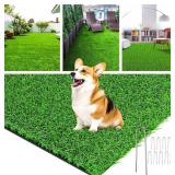 LOOBANI ARTIFICIAL GRASS, REALISTIC FAKE GRASS WIT