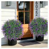 2PCS FAUX BOXWOOD PLANTS OUTDOOR ARTIFICIAL TOPIAR