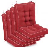 JUEXICA 4 SETS OUTDOOR PATIO CUSHIONS HIGH BACK OU