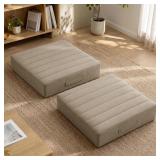 JKMAX 2 PCS HIGH DENSITY FOAM FLOOR PILLOW - UPGRA