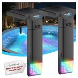 $150 SOLAR POOL LIGHTS ONLY FOR STEEL WALL ABOVE G