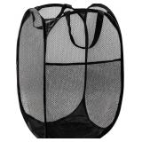 POP UP LAUNDRY HAMPER, 70L COLLAPSIBLE MESH BASKET