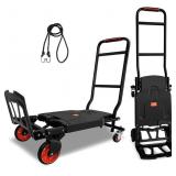 2-IN-1 FOLDING HAND TRUCK DOLLY CART WITH 440LBS C