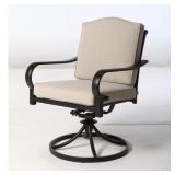 $499 LAUREL OAKS BROWN STEEL OUTDOOR DINING CHAIR