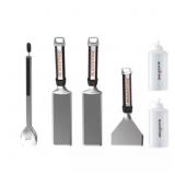 BLACK GRILLING UTENSILS GRIDDLE CLEANING KIT COOKI