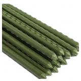 4 FT. STURDY STEEL GARDEN STAKES PLASTIC COATED PL