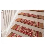 MARASH RED 9 IN. W X 26 IN. L STAIR TREAD COVER SE