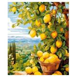 CLENDO LEMON PAINT BY NUMBERS KITS FOR ADULTS, DIY