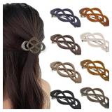 8 PCS HAIR BARRETTES CLIPS FOR WOMEN VINTAGE FRENC