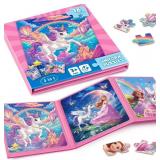 HOMICOZY MAGNETIC PUZZLES FOR TODDLER KIDS 3-8, UN