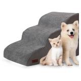 AODISMAN DOG STAIRS FOR SMALL DOGS AND CATS,3-STEP