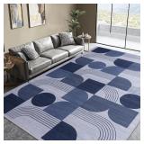 SOFT MODERN GEOMETRIC ABSTRACT LARGE MACHINE WASHA