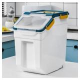 2 LARGE STORAGE CONTAINER BINS
