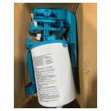 POOL SURFACE SKIMMER WITH SOLAR POWERED BACKLIT DI