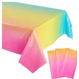SPARKLE AND BASH COLORFUL TABLECLOTH - 54 X 108 IN