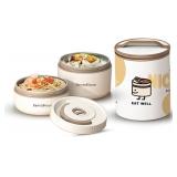 BENTO BOX ADULT ï¿½ ROUND STACKABLE LUNCH BOX FOR WO