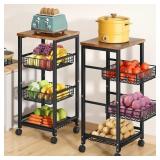 SNTD FRUIT BASKET STAND FOR KITCHEN WITH PULL OUT