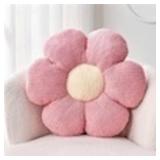 4 PACK OF ULTRA SOFT PINK FLOWER THORW PILLOWS