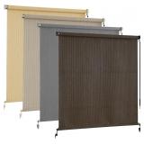 AOSKY OUTDOOR ROLLER SHADES, CORDLESS PATIO SHADES